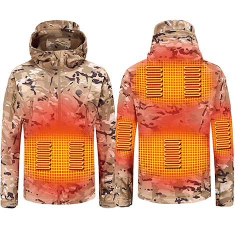 Heated camo 2025 hunting jacket