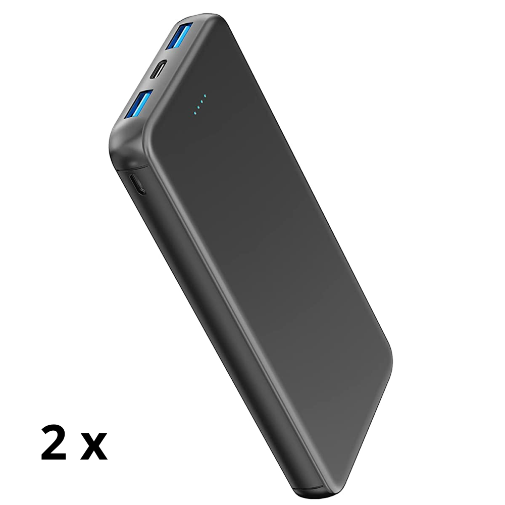 Pack of 2 x 10.000mAh Batteries